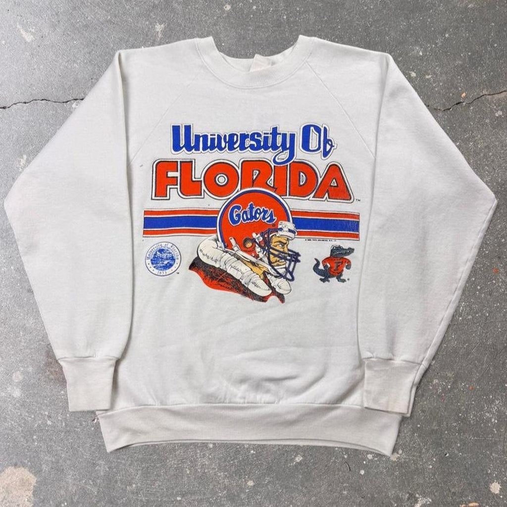 1985 University of Florida Gators Football Raglan Sweatshirt | Medium