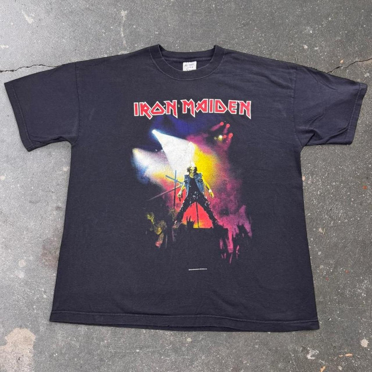 2002 Iron Maiden Clive Burr Benefit Brixton Academy Concert Tee | XL