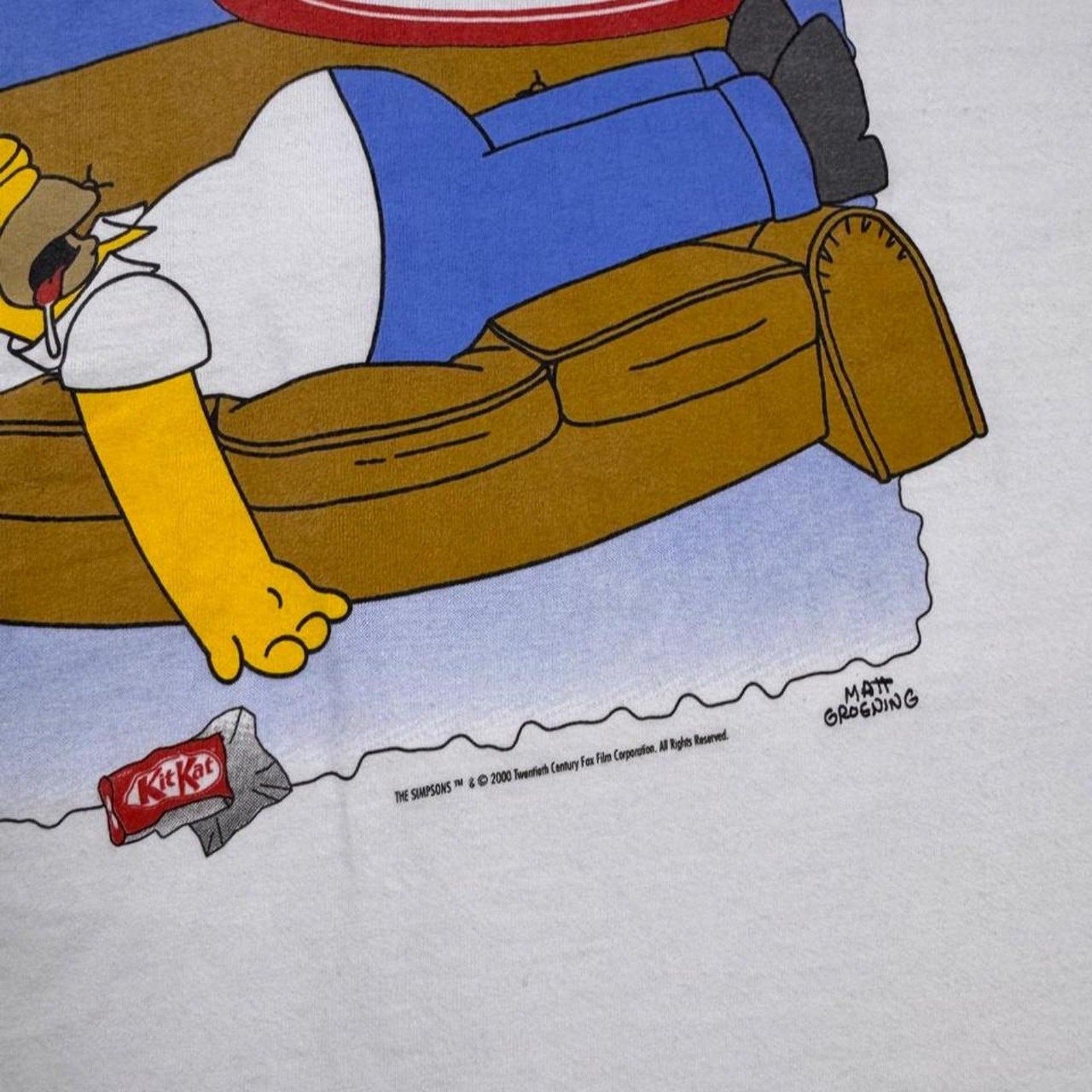 1997 The Simpsons Homer KitKat “Have a Break” Tee | Medium