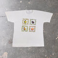 1990s Fruit Graphic Tee Four Fruits White Jerzees USA | XL