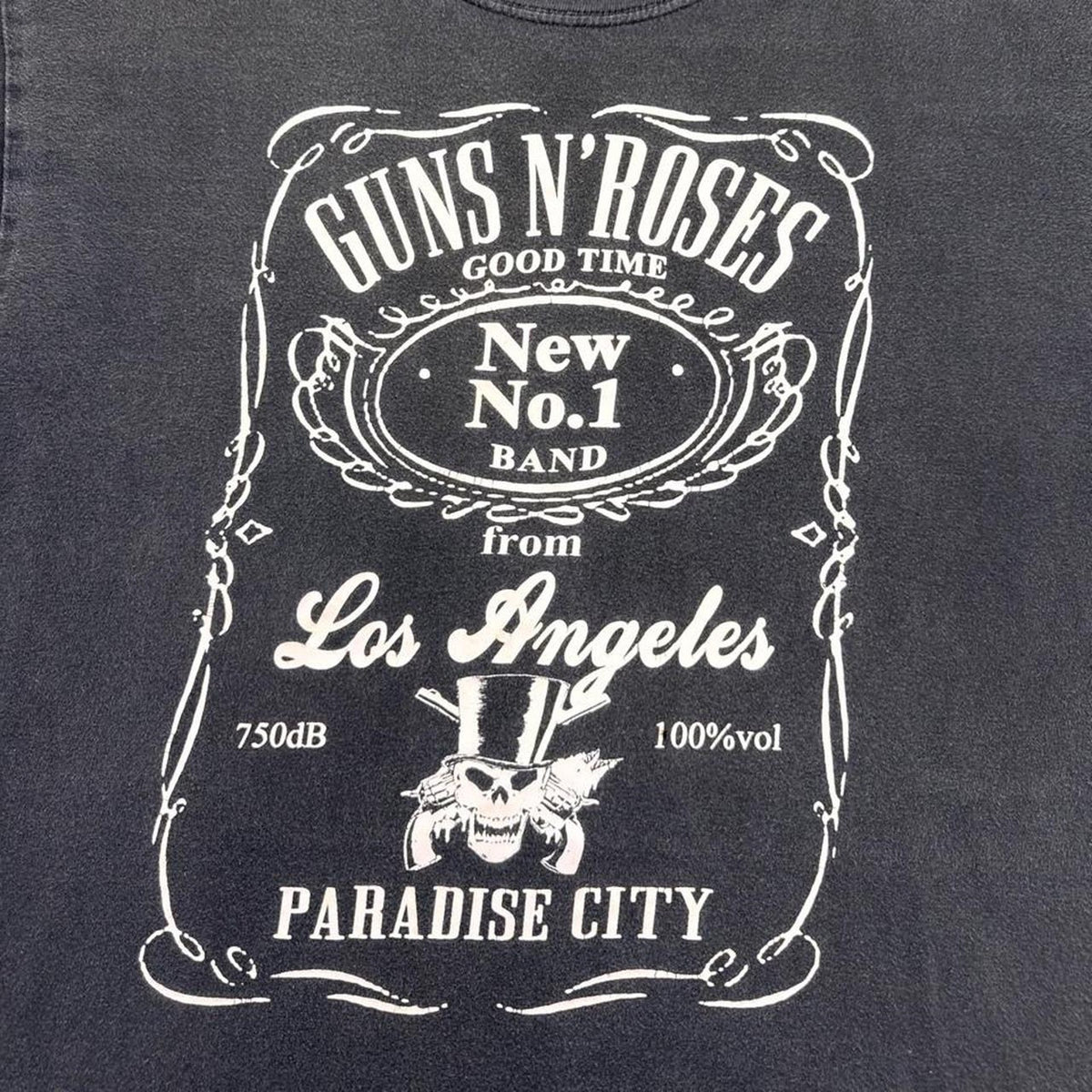 2000s Guns N' Roses Paradise City Jack Daniels Style Graphic Band Tee | Medium