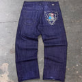 2000s Avirex dark wash baggy jeans | 40x31.5