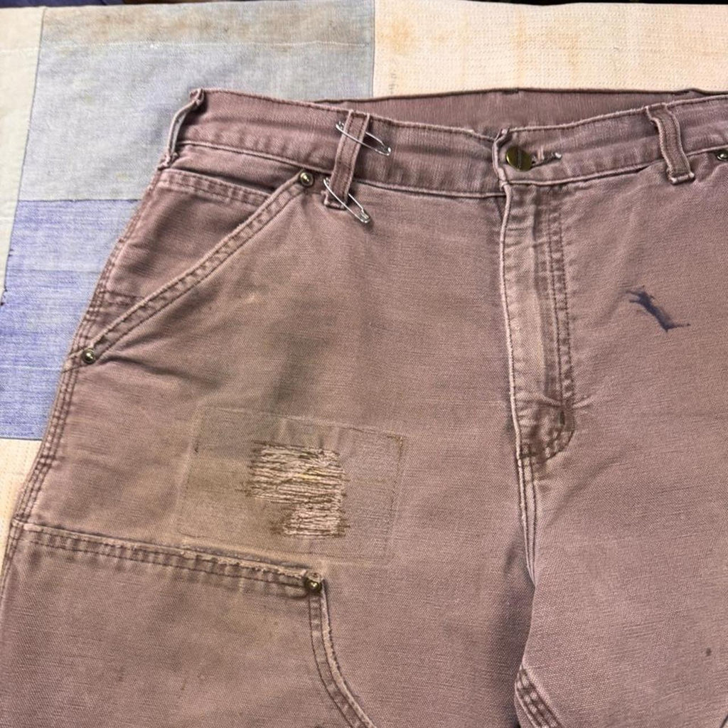 2000s Carhartt B136 CHT Double Knee Carpenter Pants | 31x30