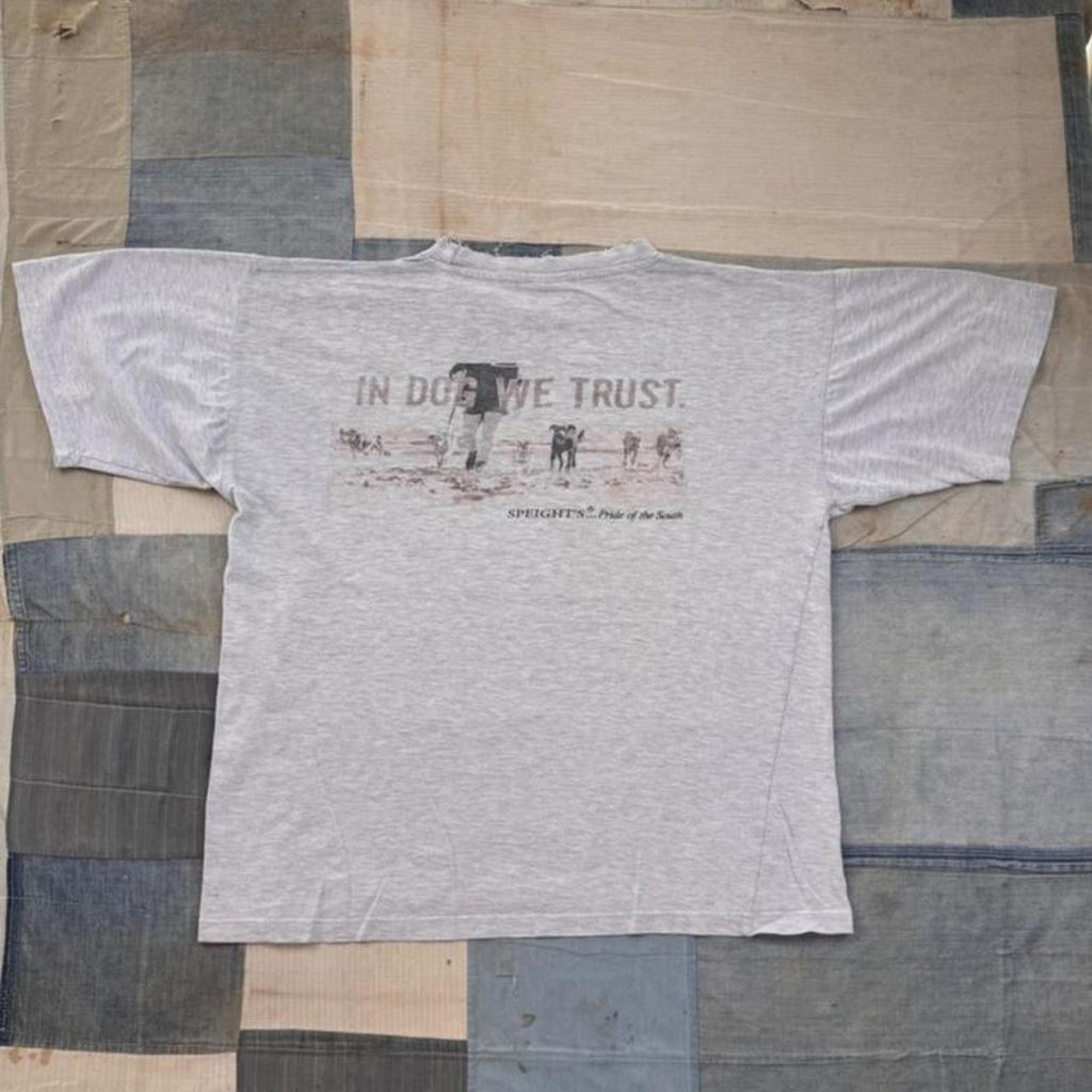 1990s Speight's Beer In Dog We Trust Tee | XL