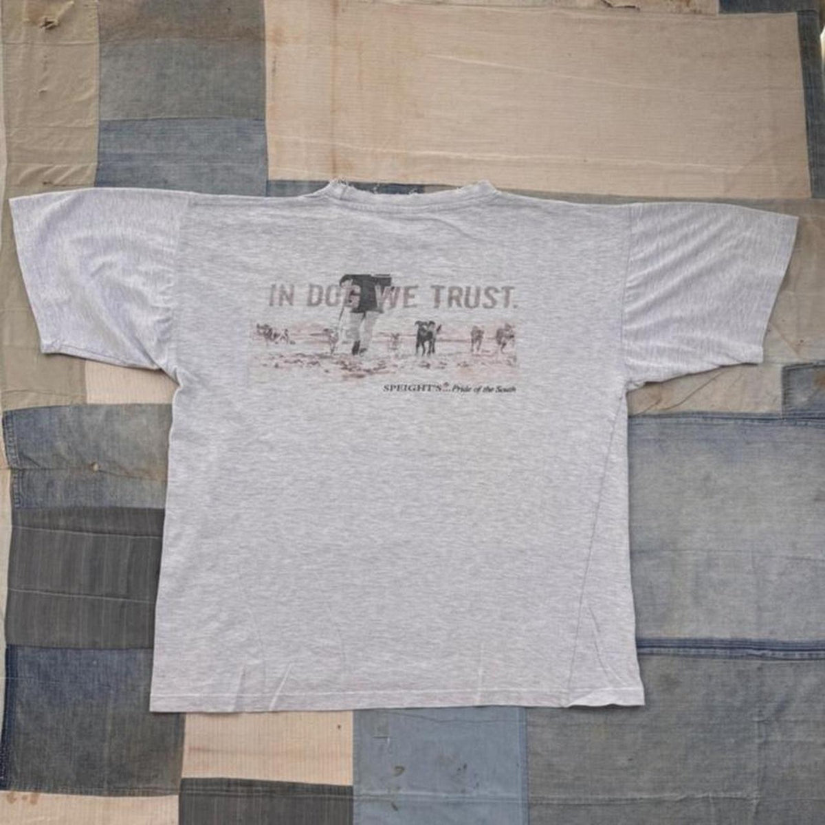 1990s Speight's Beer In Dog We Trust Tee | XL