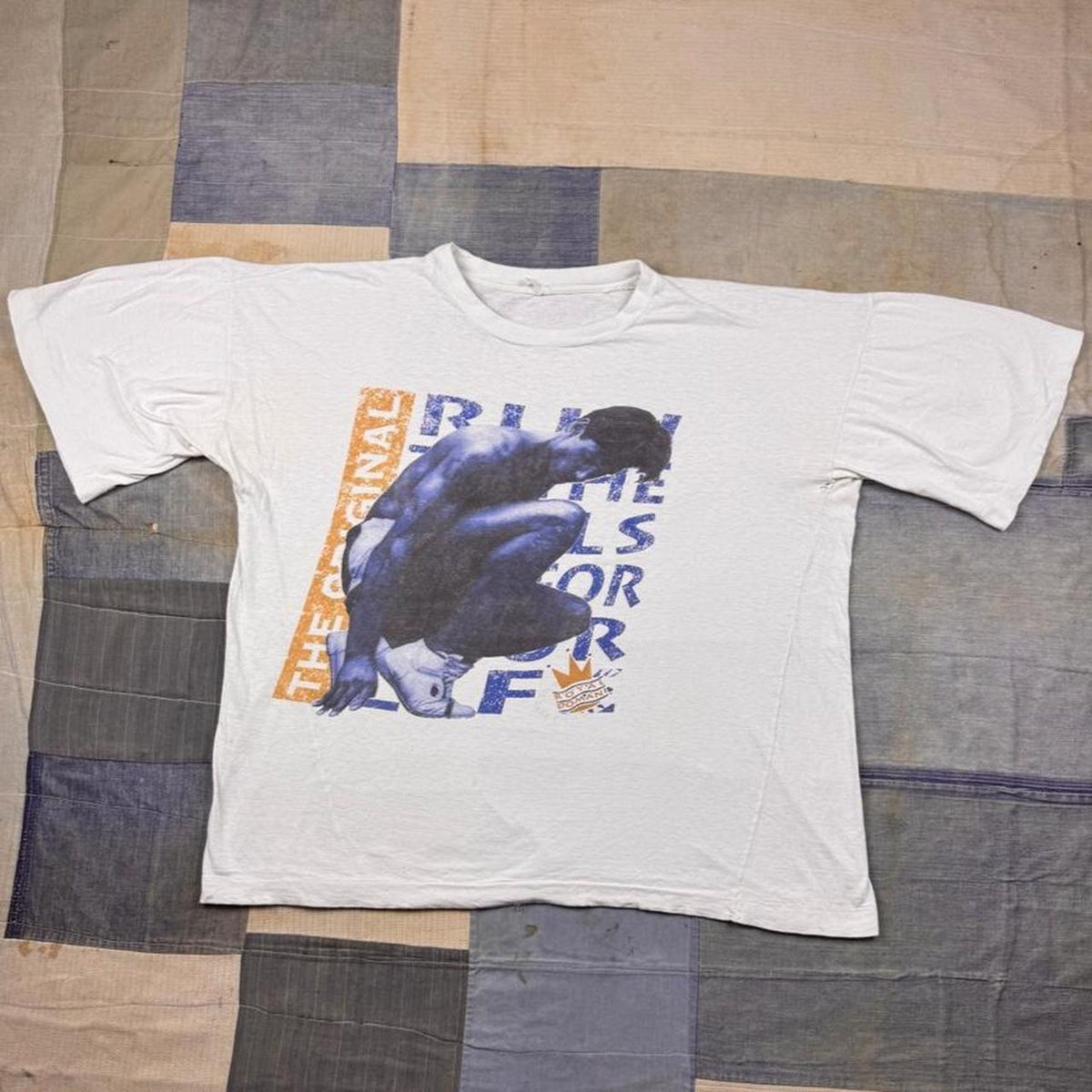 1990s Royal Domain The Original Rules Graphic Promo Tee White Single Stitch | XL