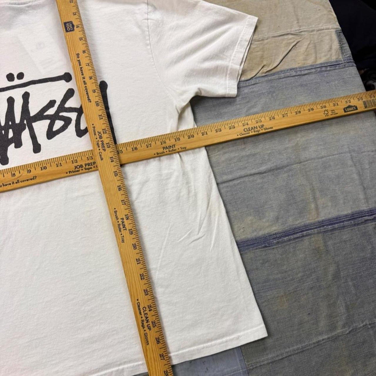 1990s Stüssy Stock Logo Double-Sided Tee | Medium