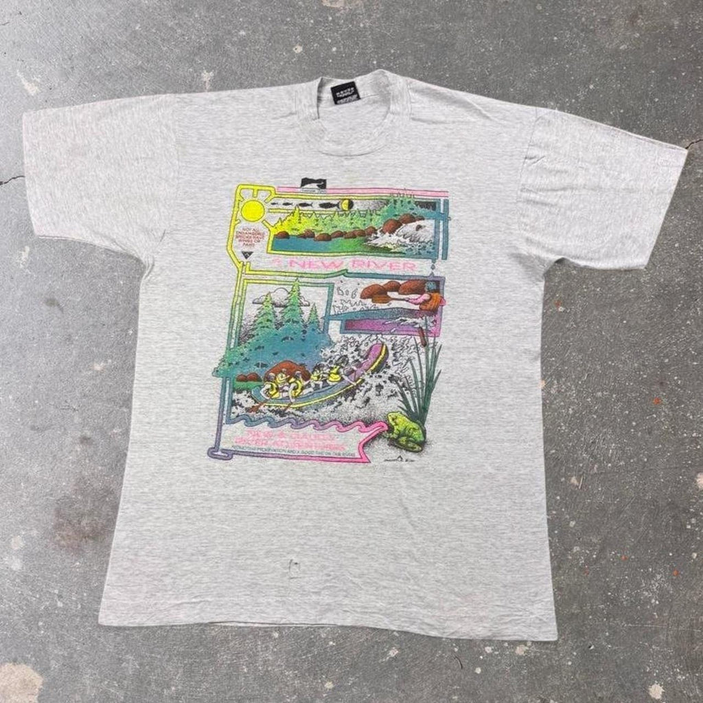 1991 New River Gauley River Adventures Rafting Tee | Large