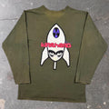2000s Million Dollar Warhead Olive Long Sleeve Tee | Medium