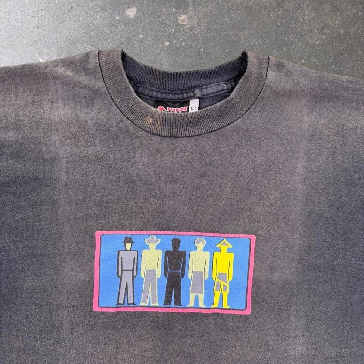 1990s Kappa Global Unity World Double-Sided Graphic Tee | Medium