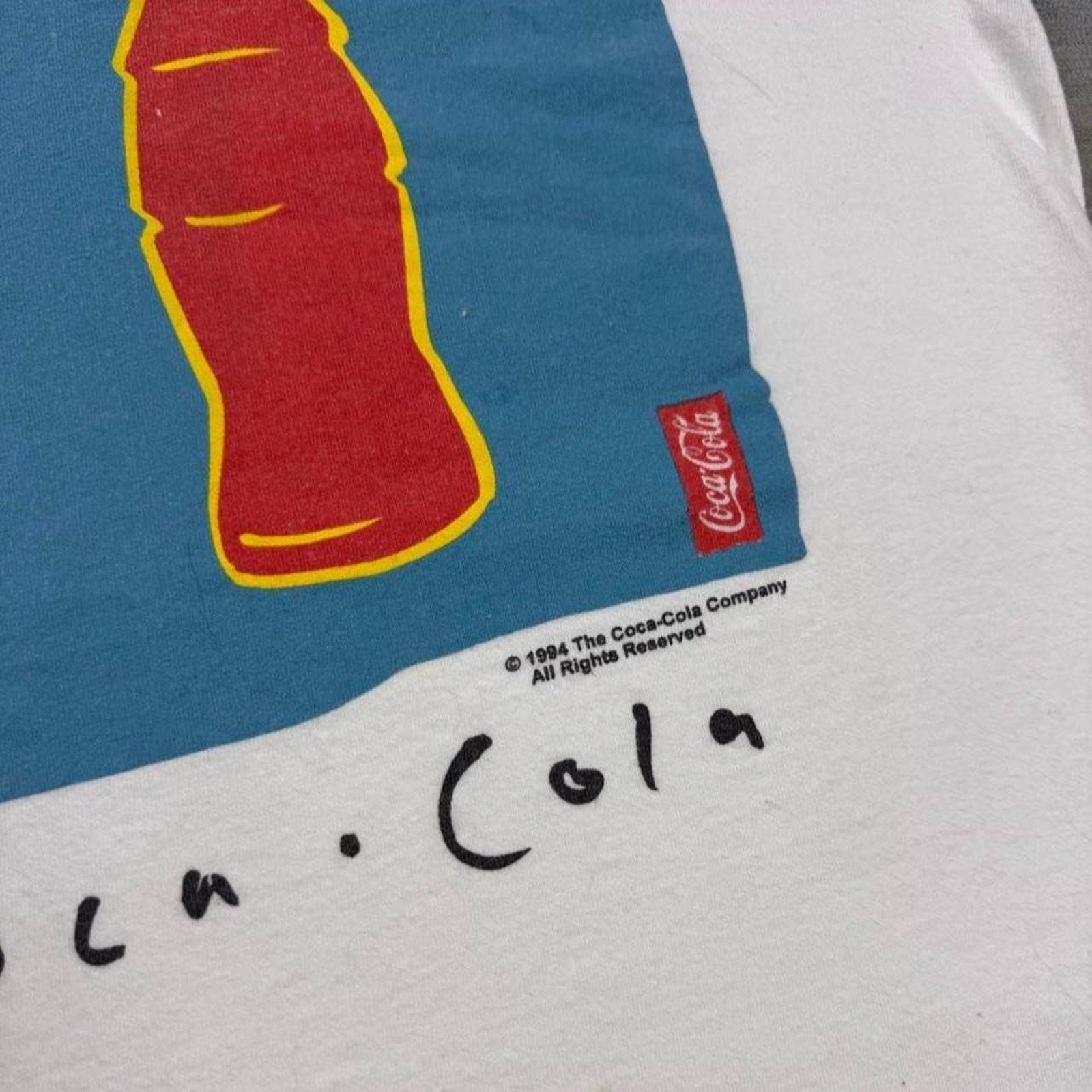 1994 Coca Cola The Real Thing Art Tee | XL