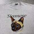 1991 Air Waves Siamese Cat Graphic Tee | Large