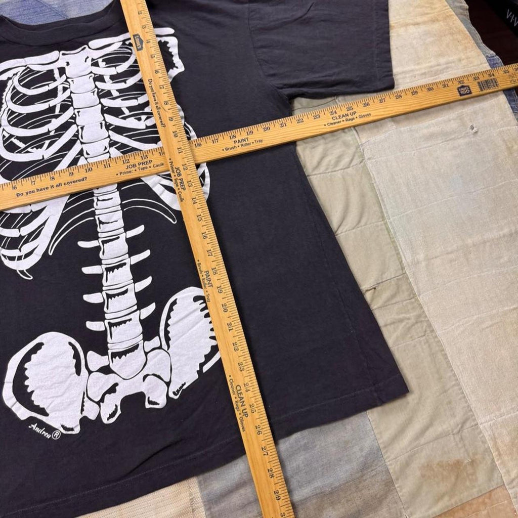 1990s Andrea Skeleton Anatomy Graphic Tee | XL