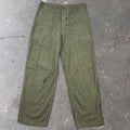1966 US Army OG-107 Cotton Sateen Baker Pants | 29 x 28.5