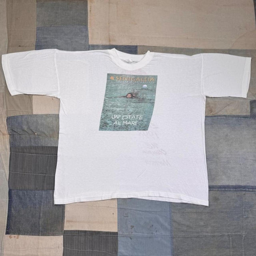 1998 Senigallia Italy Un Estate Al Mare Beach Tourism Graphic Tee | Extra Large