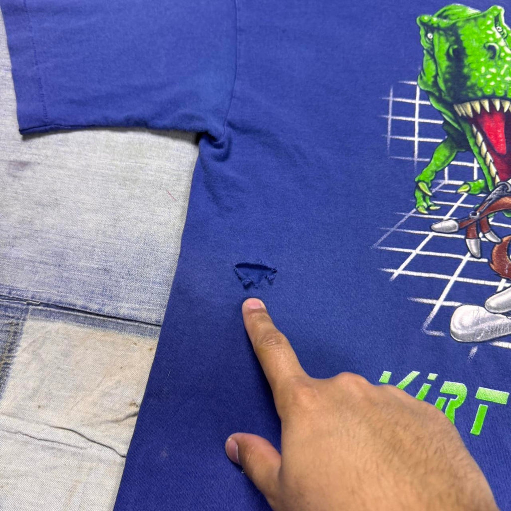 1990s Distressed Looney Tunes Virtual Reality Bytes Taz Tee | XL￼