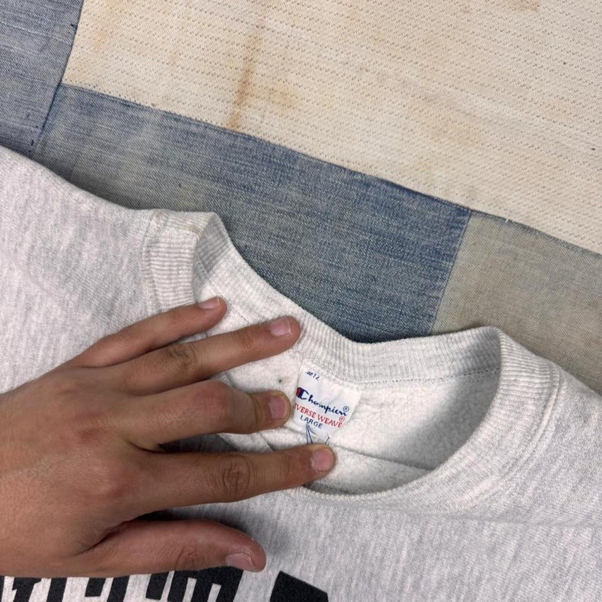 1990s Champion West Point Reverse Weave Sweatshirt | L