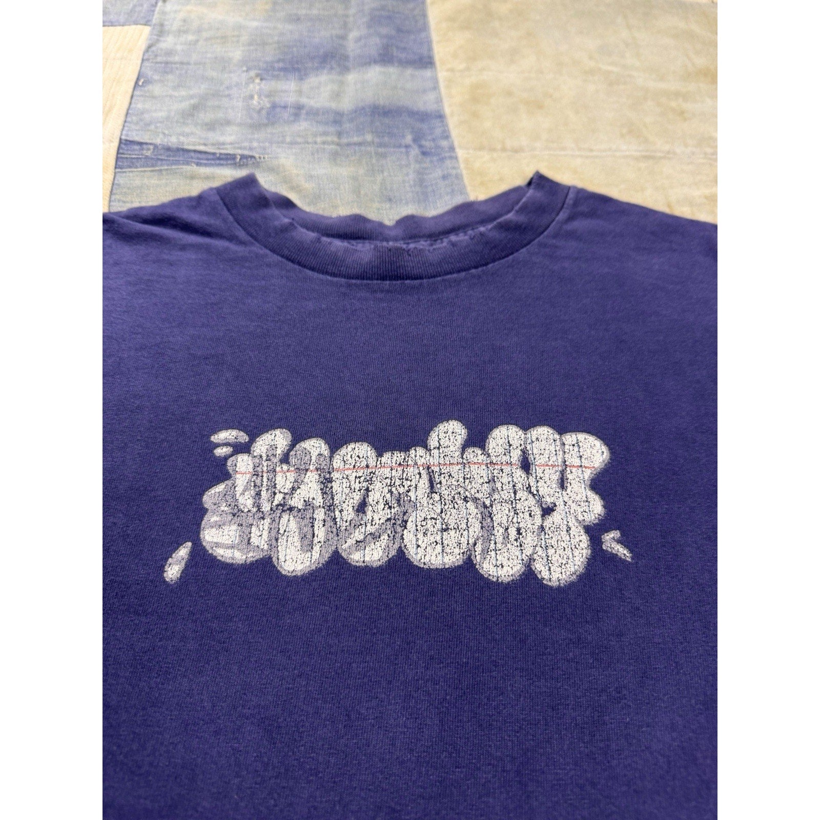 1990s Stussy Graffiti Long Sleeve Tee | Large
