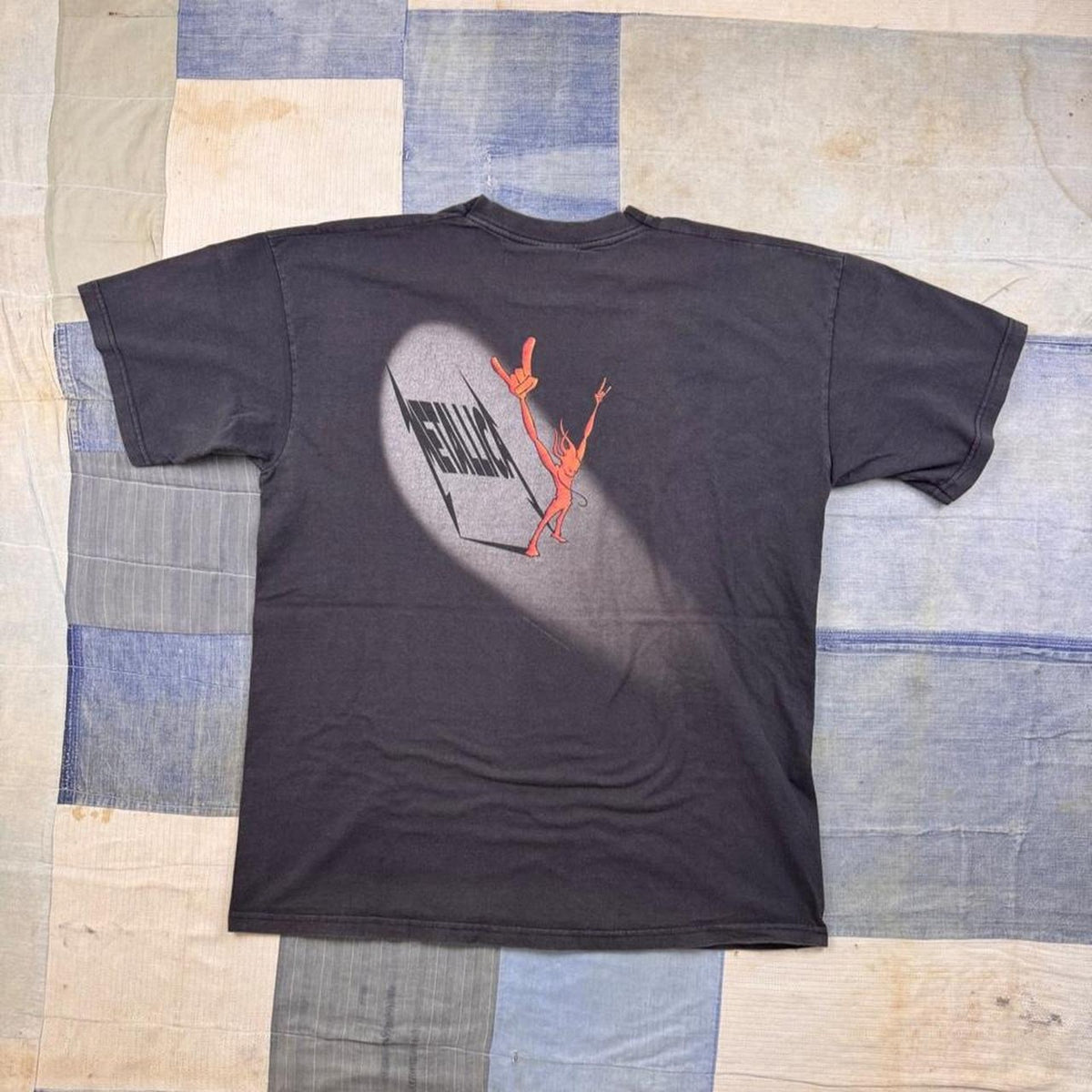 2000s Metallica Devil Double-Sided Black Metal Band Tee | Large