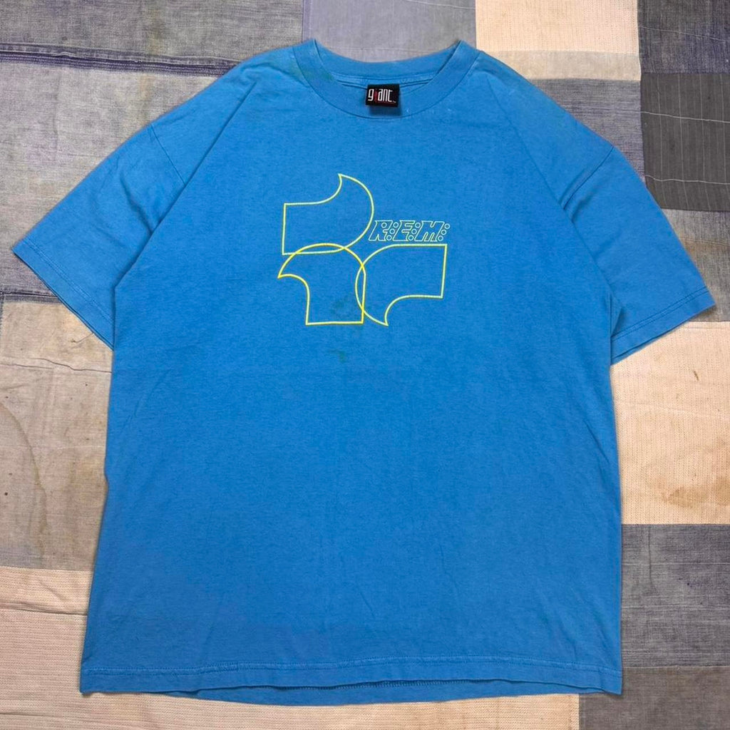 1998 REM blue band tee | XL