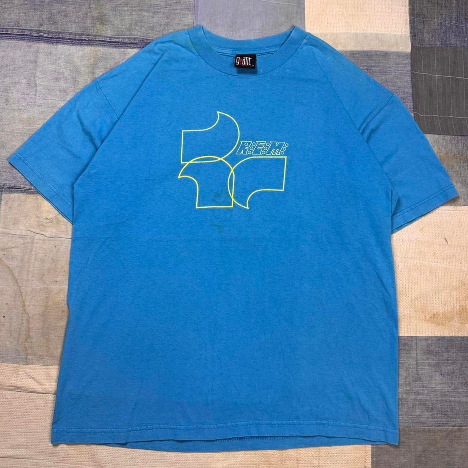1998 REM blue band tee | XL