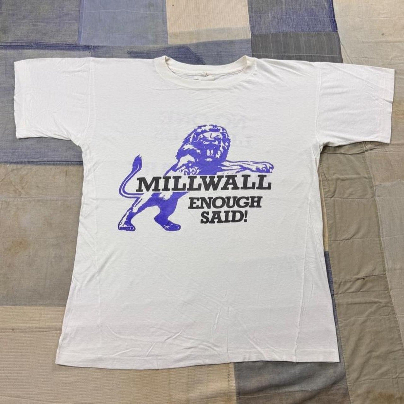 1980s Millwall FC “Enough Said” Football Supporters Tee | Large