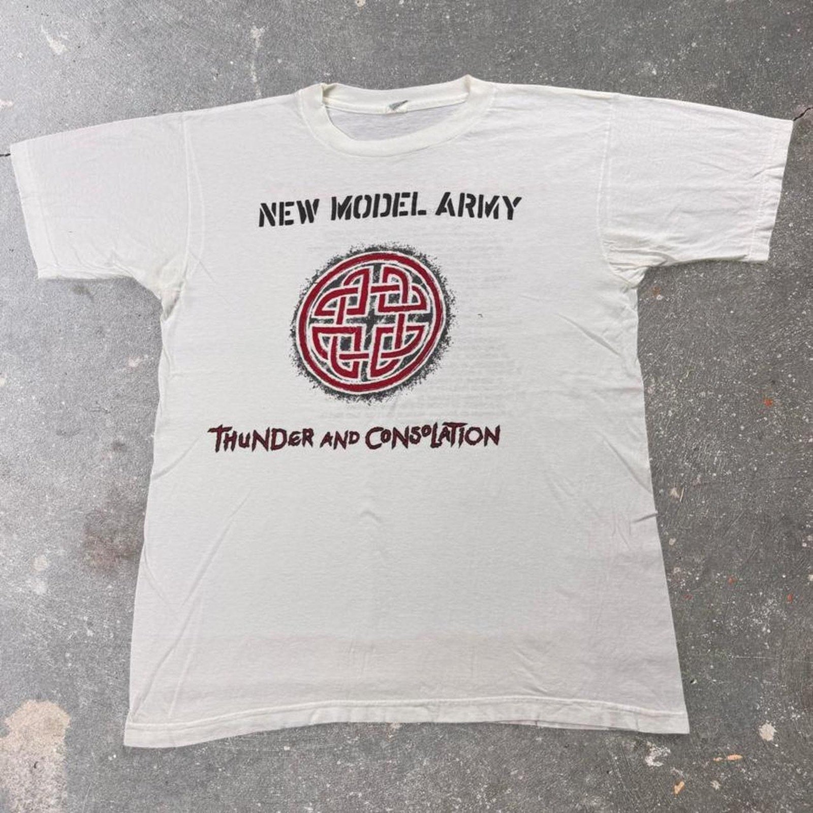 1990 New Model Army Thunder and Consolation Tour Tee | XL