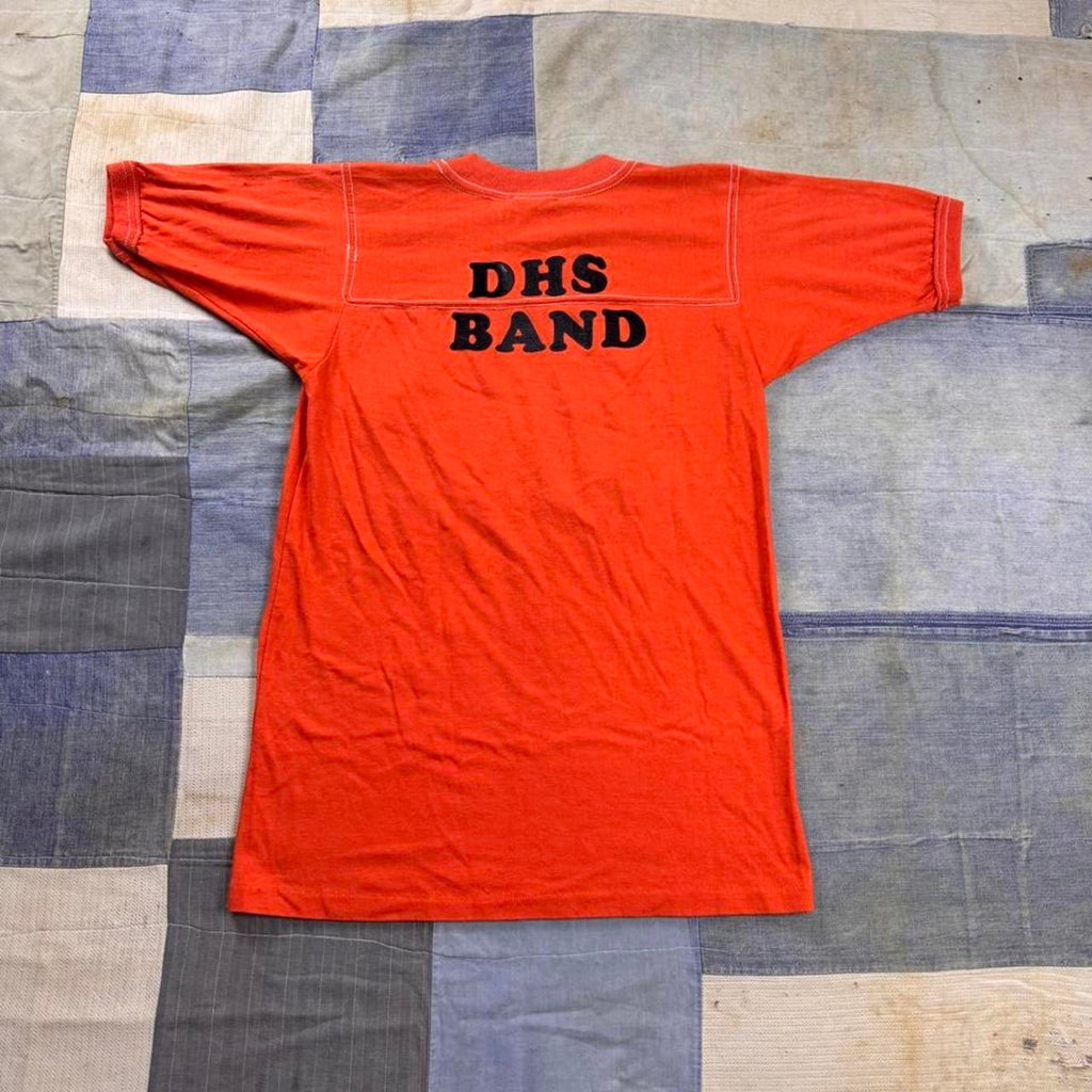 1970s bantams douglass trojans orange tee | Small