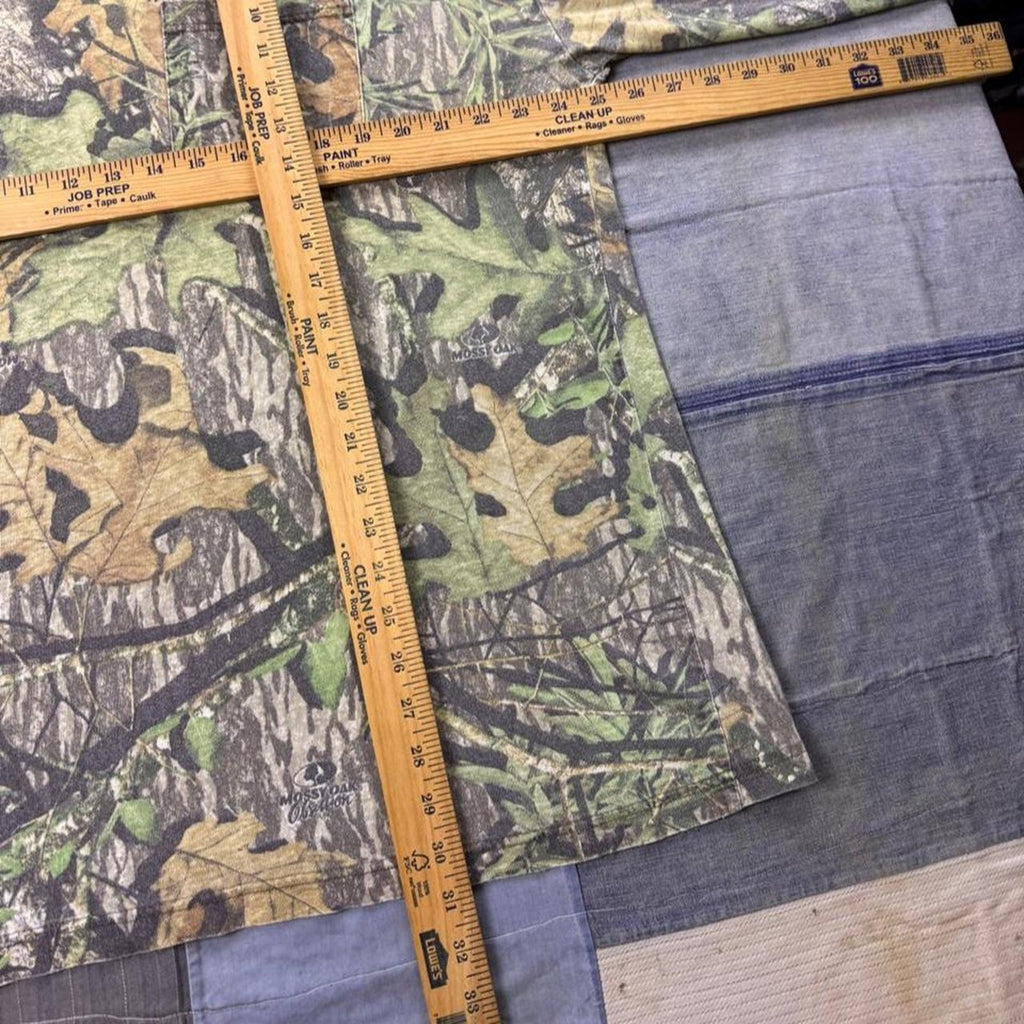1990s Mossy Oak Obsession Distressed Camo Long Sleeve Pocket Tee | XL