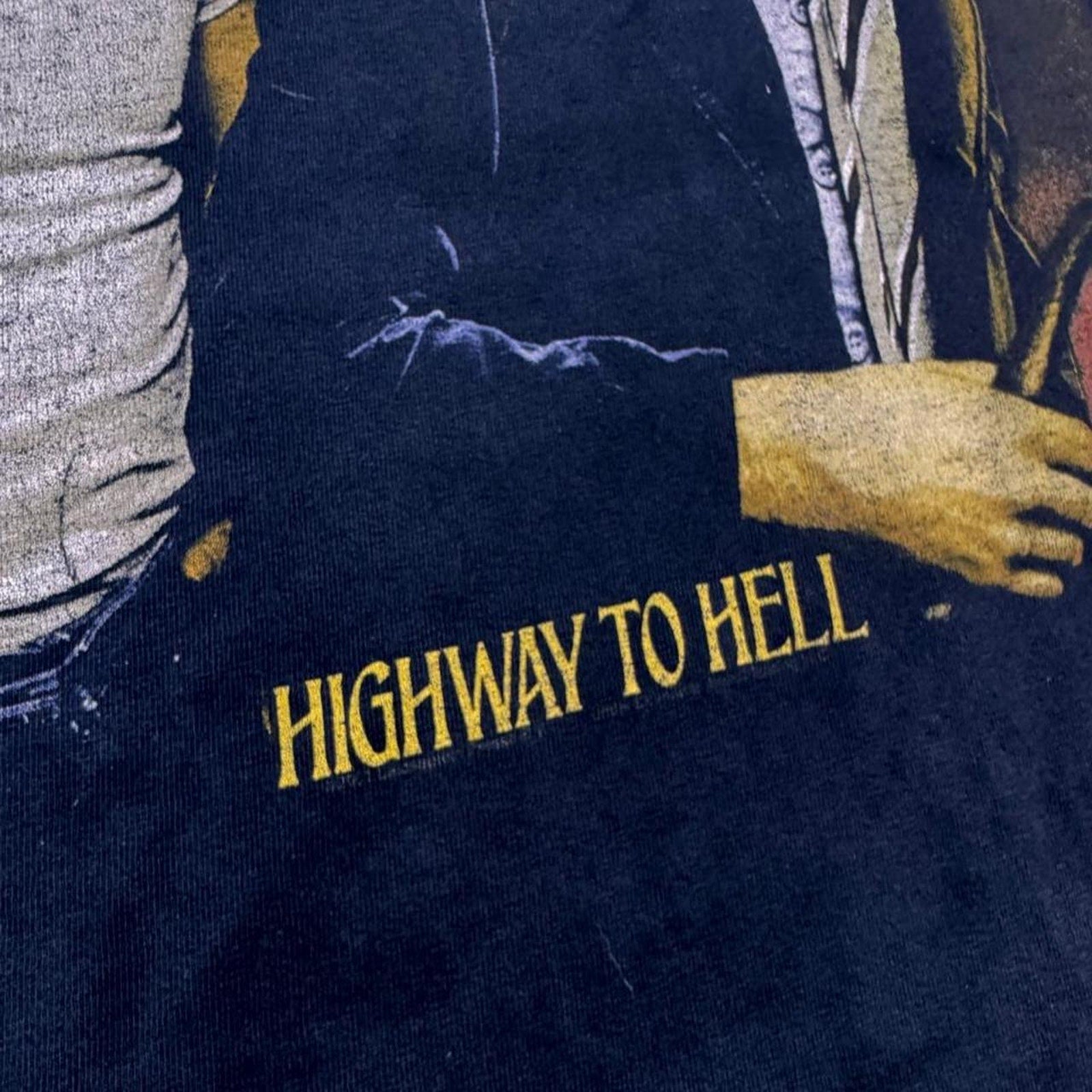2000s AC/DC Highway to Hell Band Portrait Tee | Large