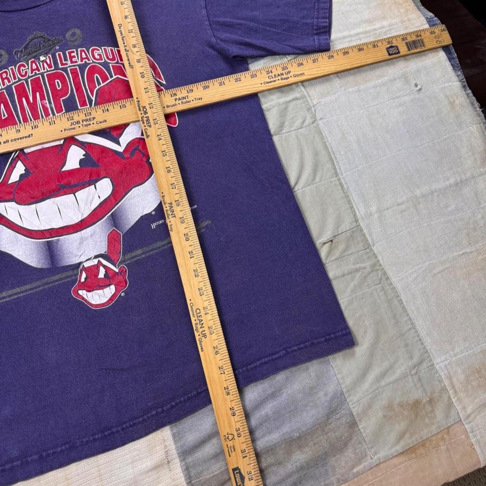 1995 Cleveland Indians American League Champions World Series Tee | XL