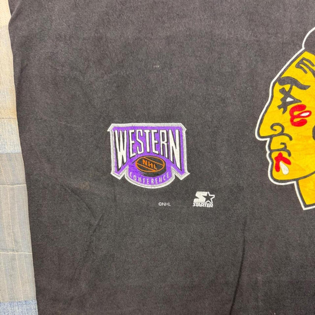 1990s Starter Chicago Blackhawks Property Of Tee | XL
