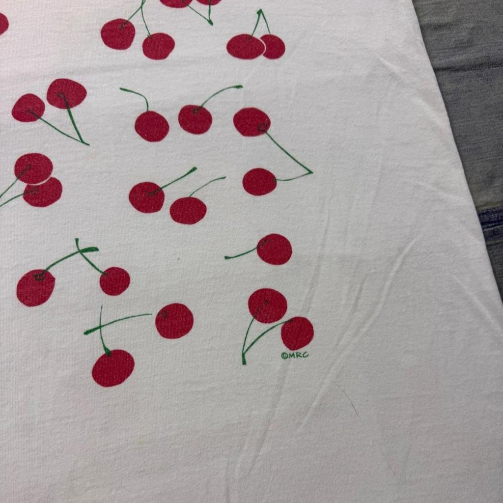 1990s Michigan Rag Co. Cherry All-Over Print Tee | Oversized