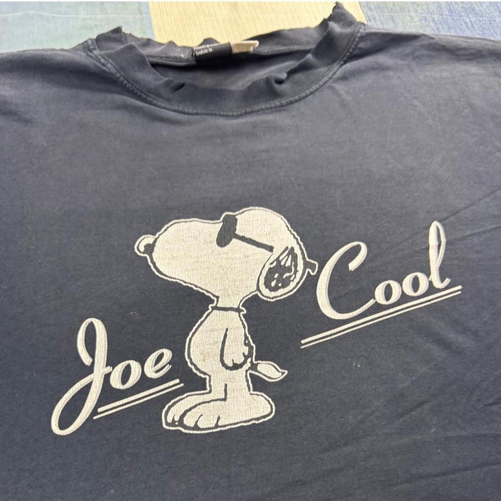 1990s Peanuts Snoopy Joe Cool Distressed Tee | XL