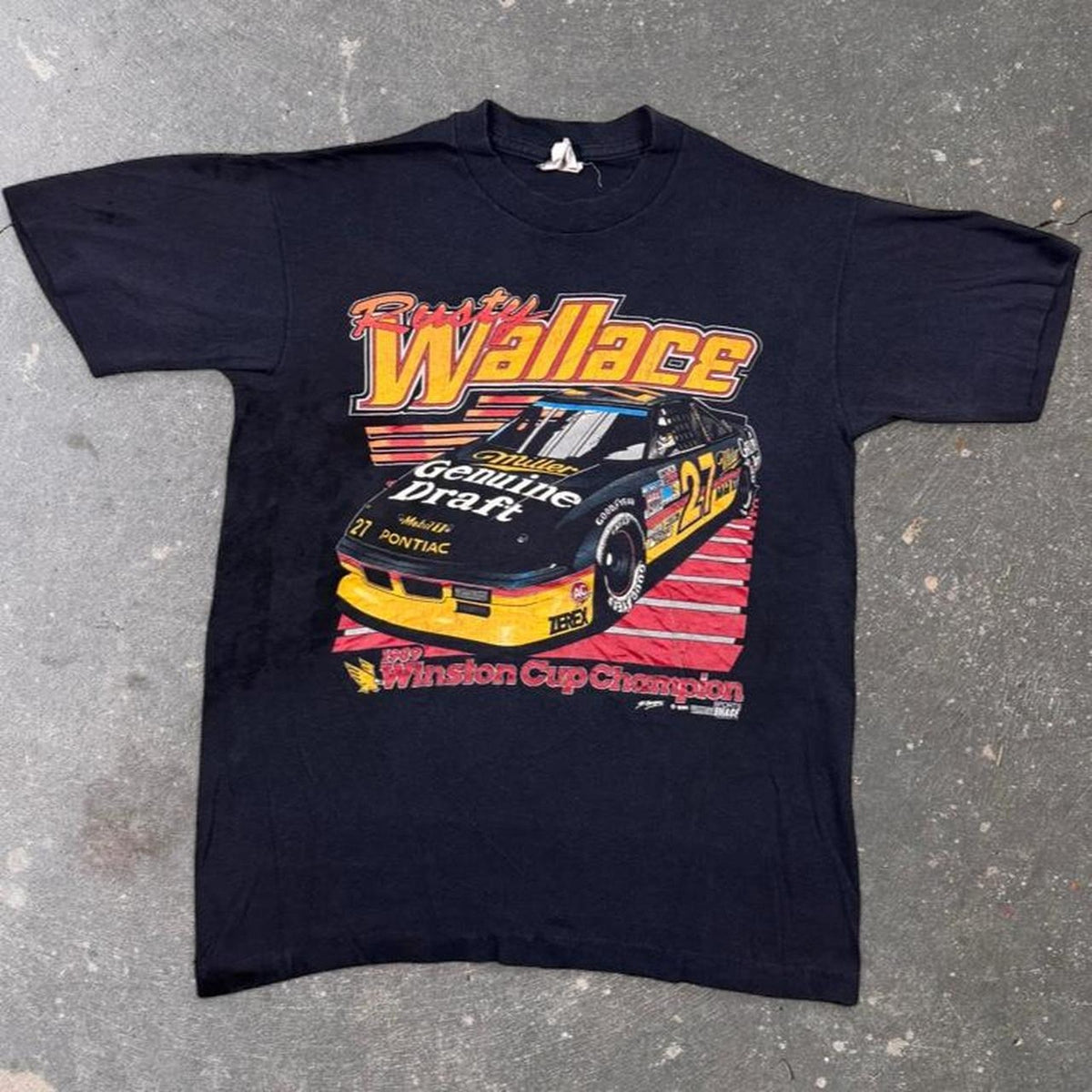 1989 Rusty Wallace Winston Cup Champion Tee | M