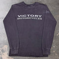2000s Victory Motorcycles Logo Long Sleeve Tee | Small