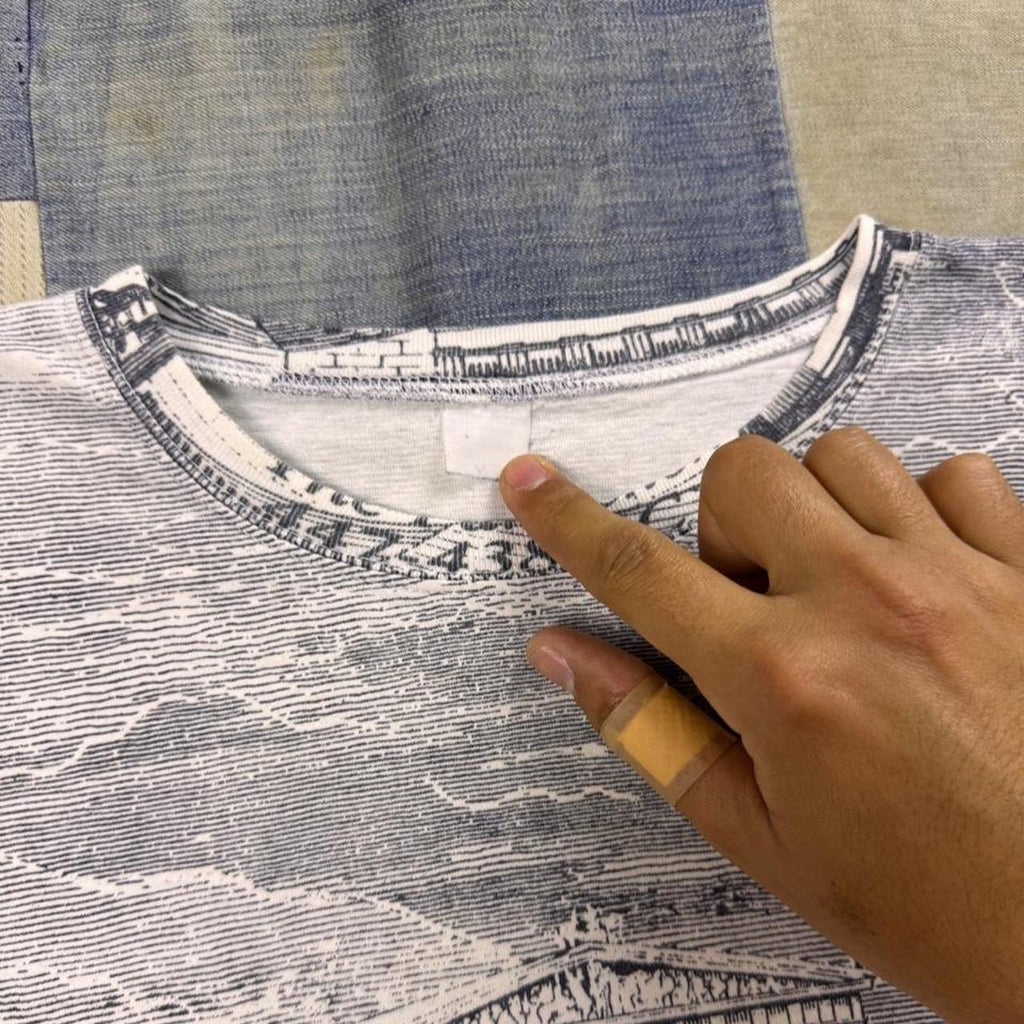 1990s Ancient Athens Parthenon All Over Print Graphic Tee | Large