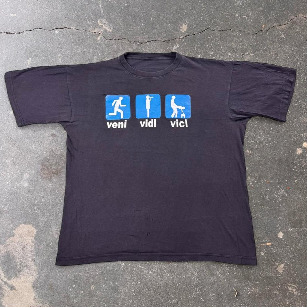 2000s “Veni Vidi Vici” Adult Humor Graphic Tee | XL