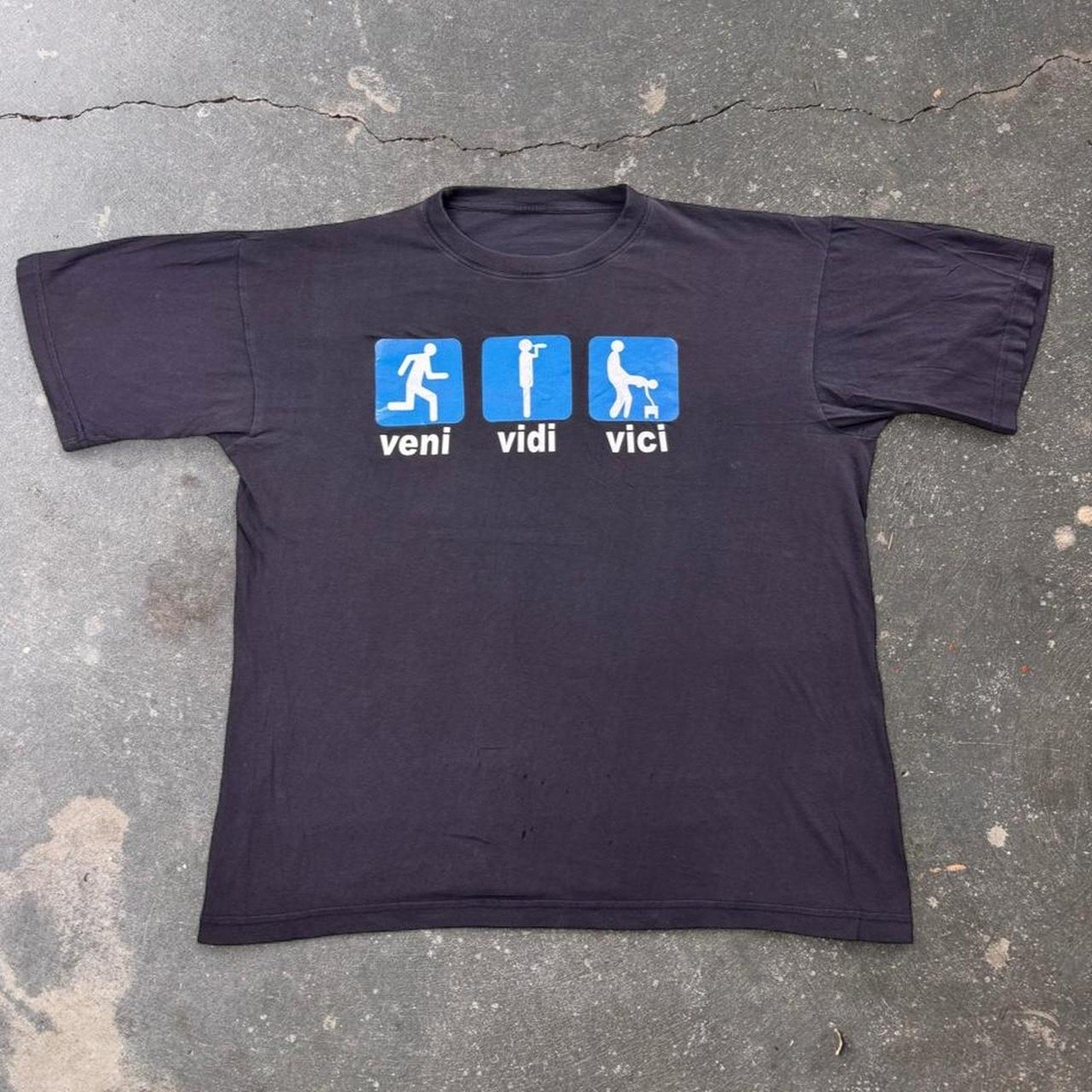 2000s “Veni Vidi Vici” Adult Humor Graphic Tee | XL