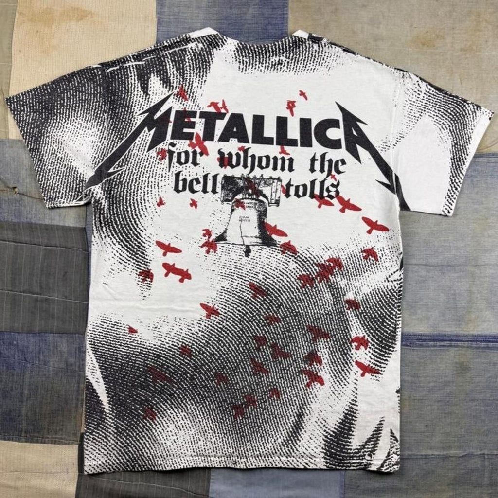2013 Metallica For Whom the Bell Tolls All-Over Print Tee | Medium