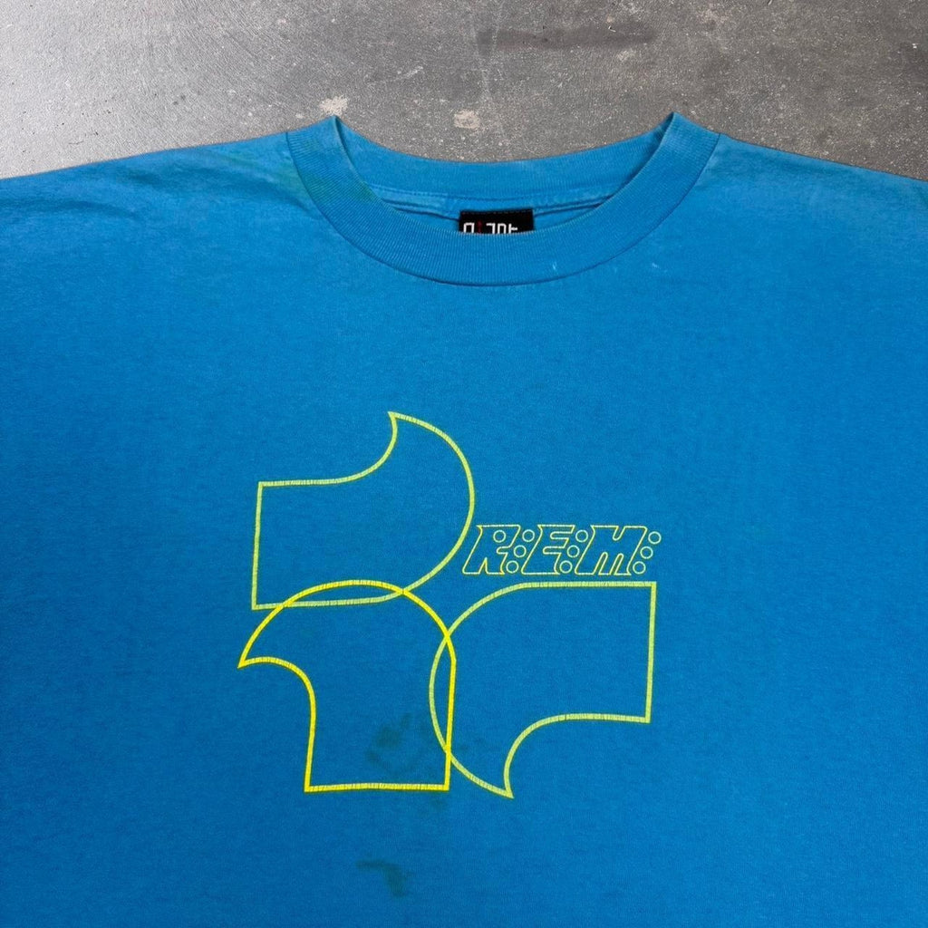 1998 REM blue band tee | XL