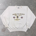 1990s Guess Jeans Deer Valley Skiing Graphic Sweatshirt | Medium