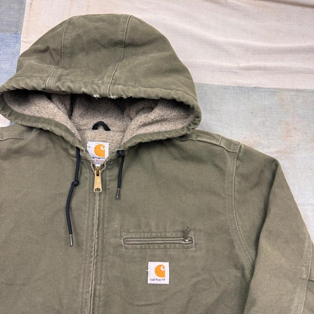 Carhartt Womens Sherpa Lined Hooded Jacket | XL