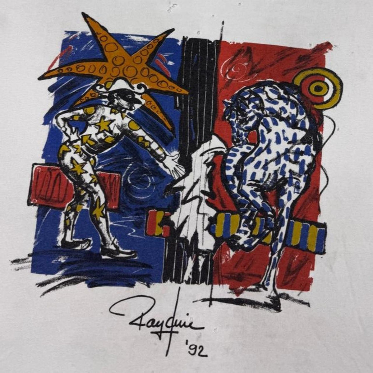 1990s Artist Signed Art Tee | XL