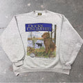 1990s Ducks Unlimited Wetlands Hunting Dog Graphic Sweatshirt | XL