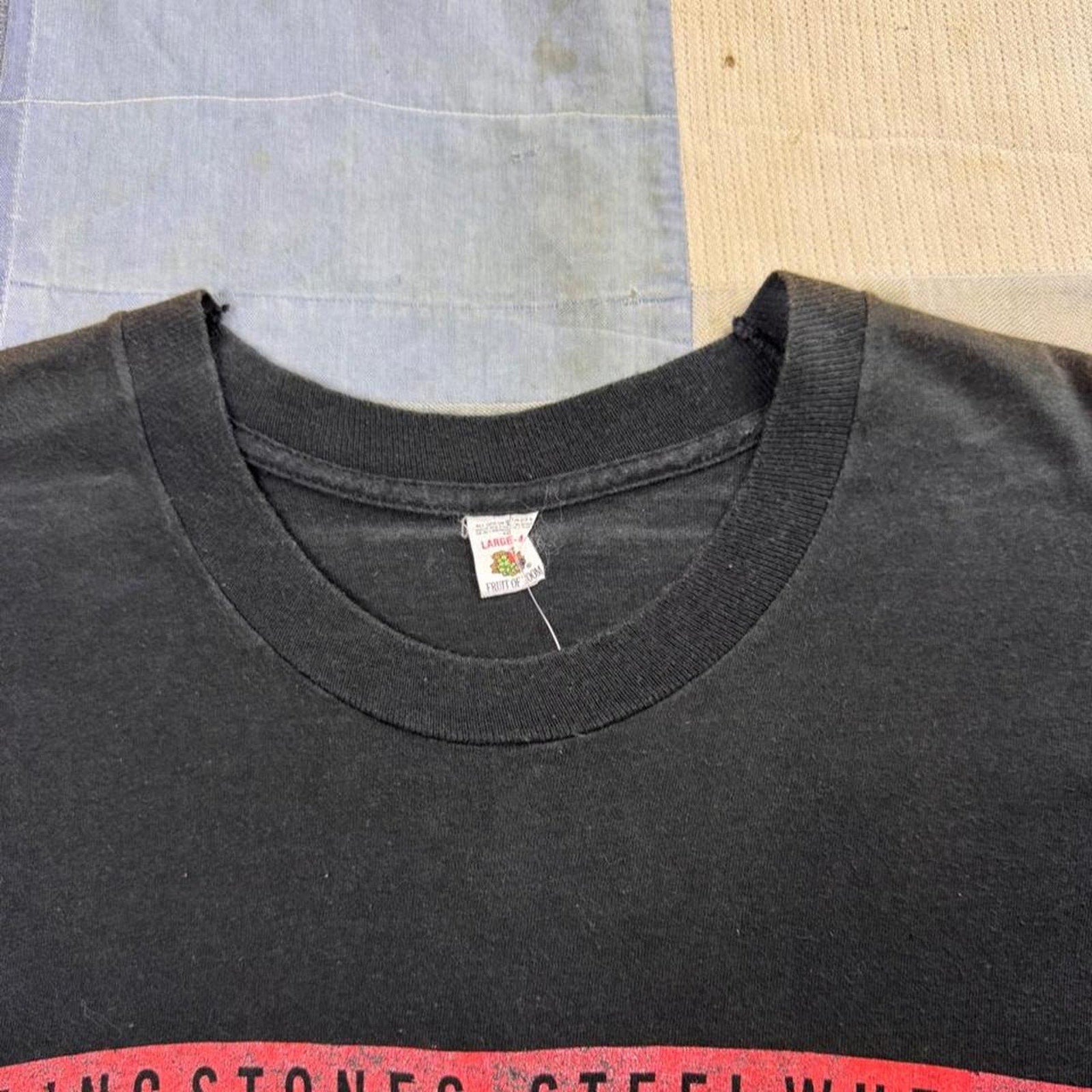 1989 Rolling Stones Steel Wheels North American Tour Tee | Large