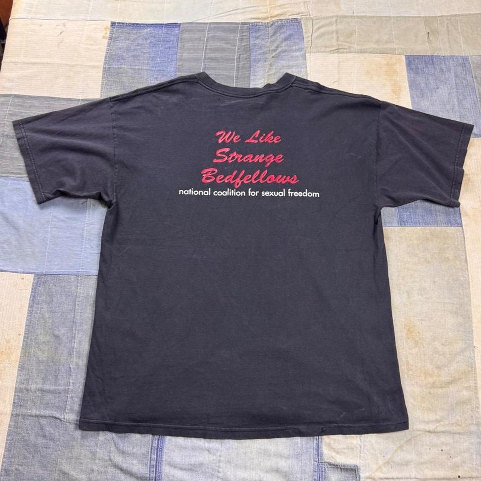 1990s NCSF Sex & Politics Strange Bedfellows Tee | XL