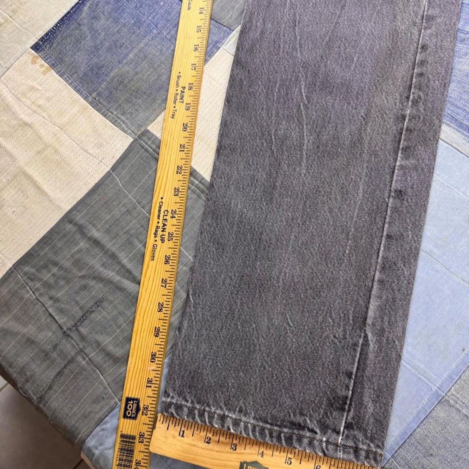 1990s Levi’s 501 Faded Black Button Fly Jeans | 33x32