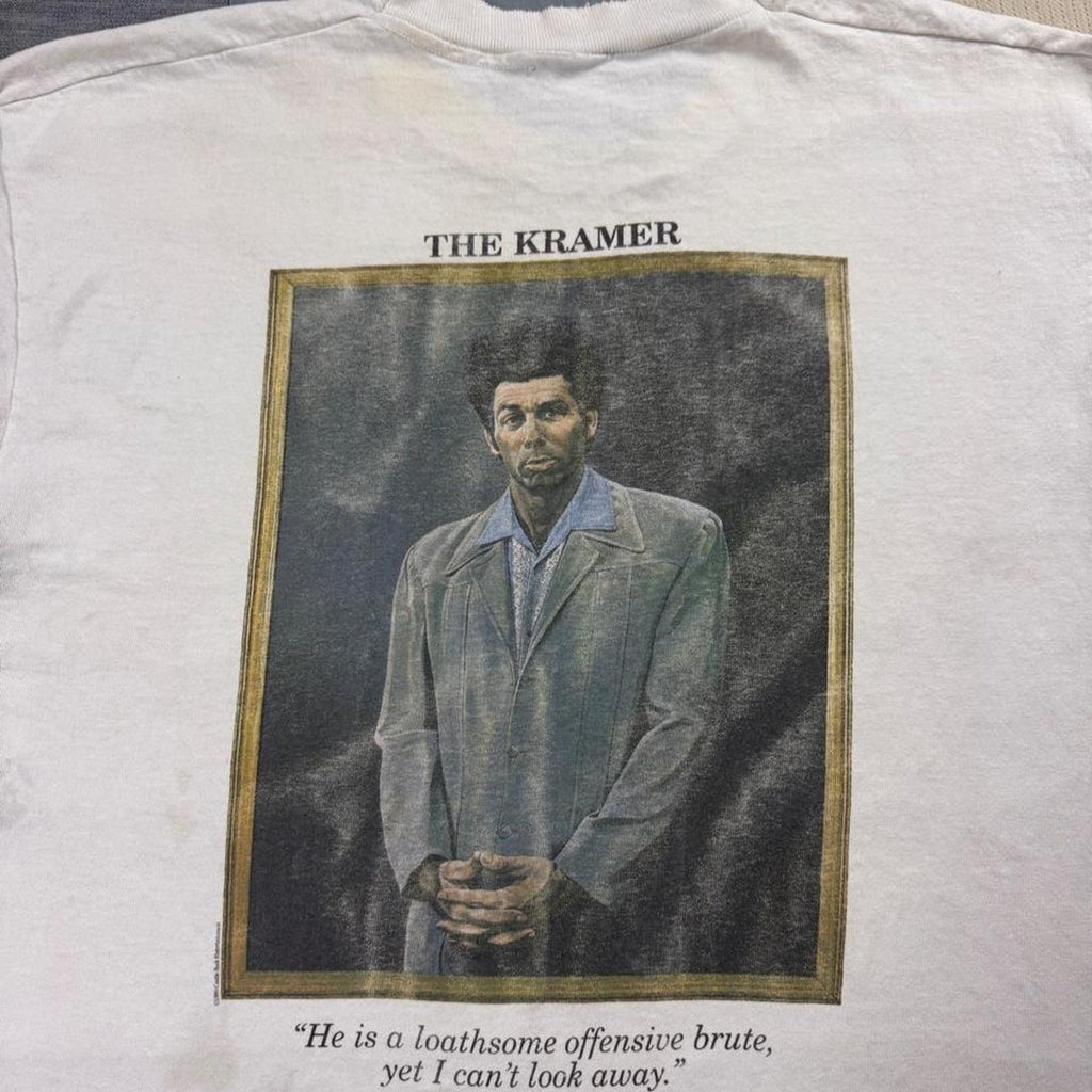 1990s Seinfeld The Kramer Character distressed Graphic Tee | Large