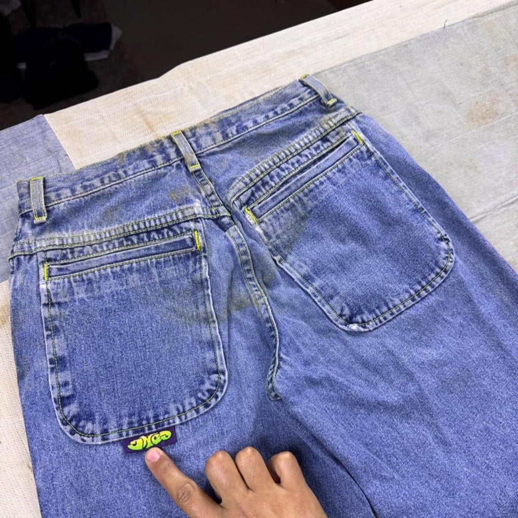 1990s JNCO Keep On Movin' 20” Baggy Jeans | 26x30
